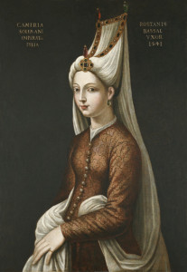 An image of Hurrem Sultan in painting.