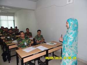 A view of army officers undergoing training at FIMA.